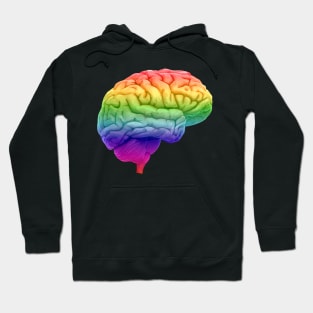 Psychedelic Creative Rainbow Right Brain Hoodie